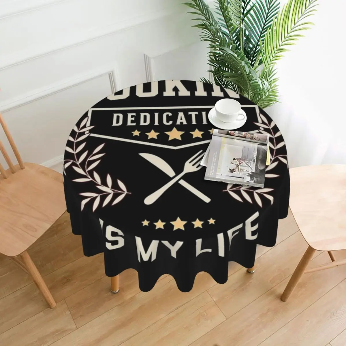 

Профессиональная скатерть для приготовления пищи, 60 дюймов, диаметр 152 см, мягкая домашняя декорация, для помещений и улицы