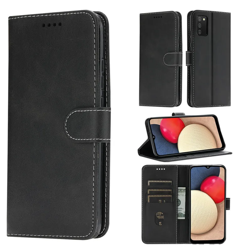 Кожаный чехол-книжка для Samsung Galaxy S22 S21 S6 S7 Edge S8 S9 S10 Plus S20Ultra Note 8 9 10 20 Pro J2 J3 J4 J6 2018 |