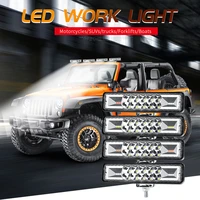 automotive led work lights 6 inch 16led flash around daytime running lights auxiliary lights modified lights
