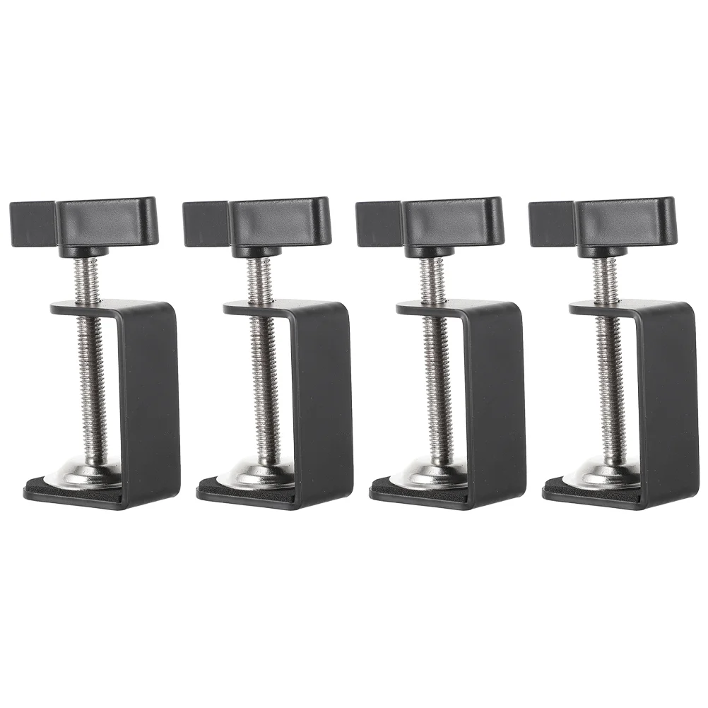 

4 pcs Desk Mounting Clamp Table Mount Clamps Universal Desktop Mount Clamps
