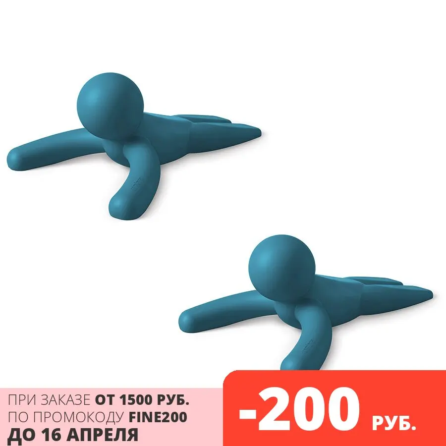 Набор из 2 дверных стопперов Buddy синий |