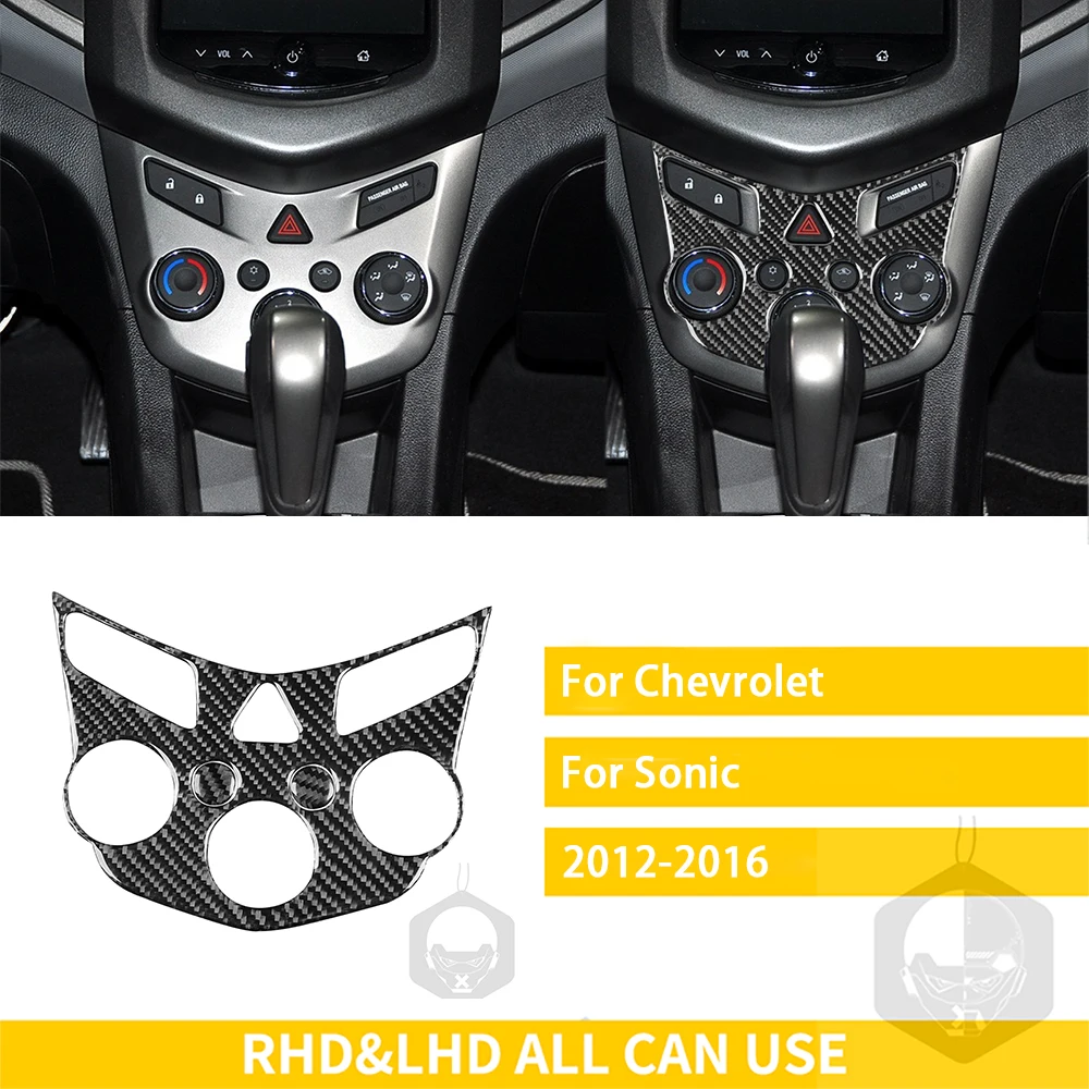 

Аксессуары для Chevrolet Sonic 2012 2013 2014 2015 2016, ручка из углеродного волокна для салона автомобиля, приспособление для вентиляции, дверная панель, отделочная наклейка