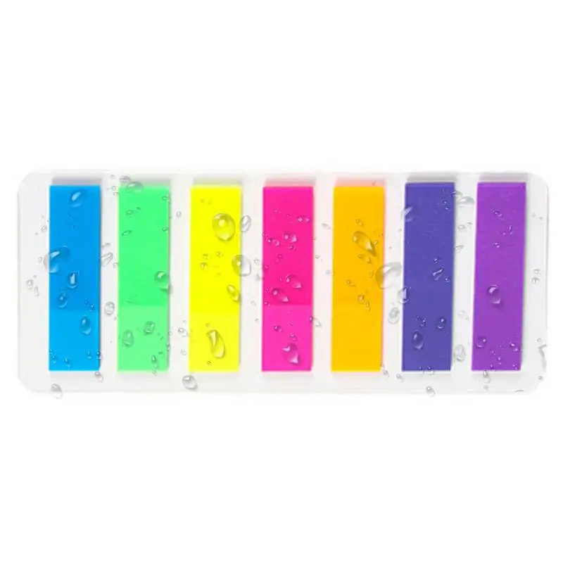 

Sticky Labels Writable Fluorescent Color Note Flags Waterproof Writable Sticky Notes For Page Marking And Classify File