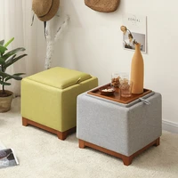 storage stool modern minimalist luxury multifunction household living room pouf coffee table stool children taburete furniture