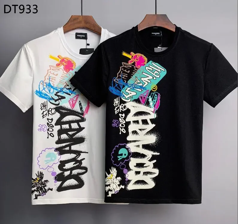 

Dsquared2 Letter logo Unisex Men Women Couple Style Fashion Cotton Short sleeve Round neck T-shirt boyfriend gift Stitching