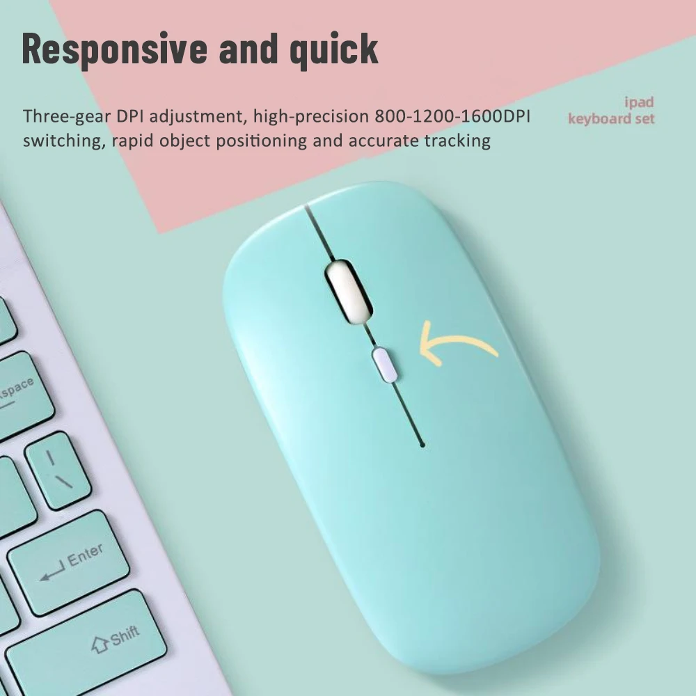 

2023 Dry Battery Mouse Ultra-thin Wireless Mouse Mouse Yellow Single-mode G Silent Game Office Mouse New