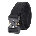 Роскошный мужской ремень с металлической пряжкой прочный нейлоновый Тактический дизайнерский ремень для джинсов брюк высококачественный удобный мужской ремень подарок для мужчин