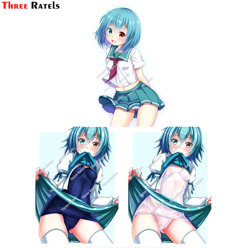 

Three Ratels D999 Sexy Anime Girl Tatara Kogasa Touhou Car Stickers Cute Auto Accessories Vinyl Material Waterproof Decal