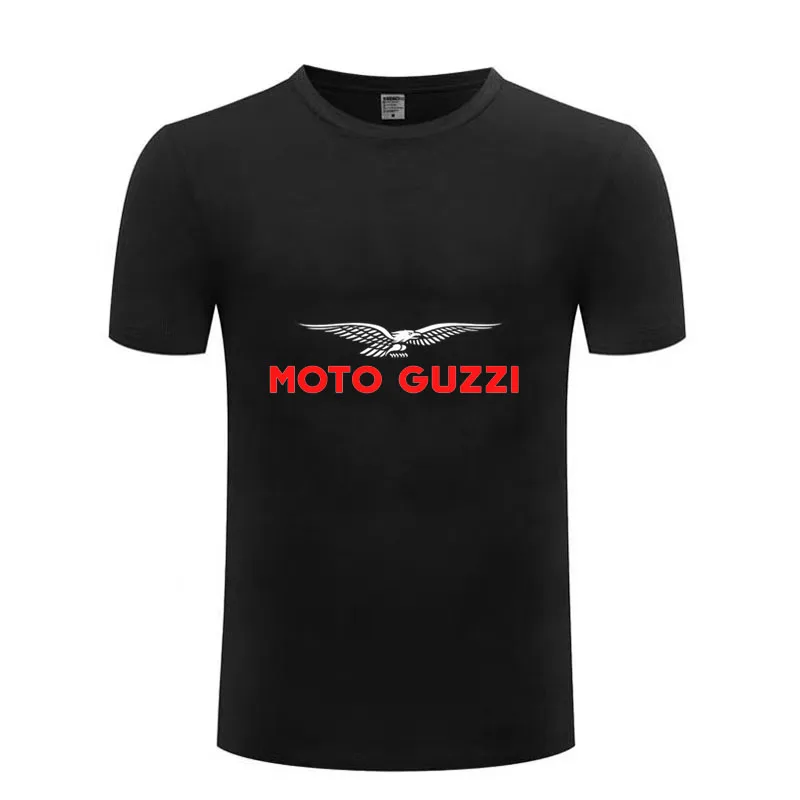 For MOTO GUZZI CALIFORNIA GRISO BREVA 750 1000 T Shirt Men New LOGO T-shirt 100% Cotton Summer Short Sleeve Round Neck Tees Male
