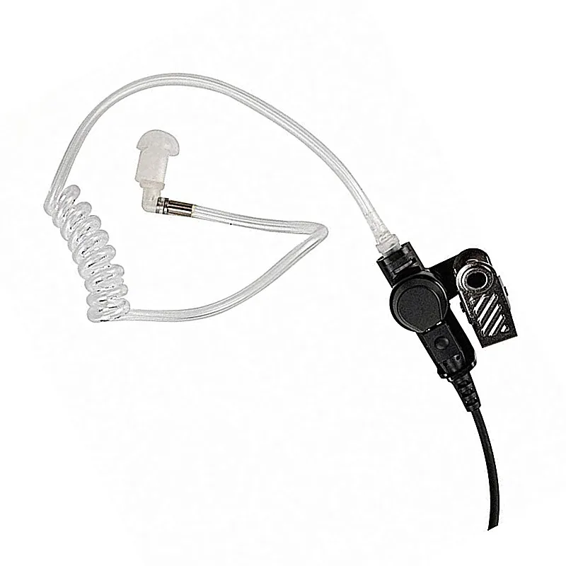 2 Pack Walkie Talkie Earpiece PTT Mic CP200 2 Pin Acoustic Tube Headset for Motorola XU1100 PRO1150 MU12 GP2000  EP450 DEP450 enlarge
