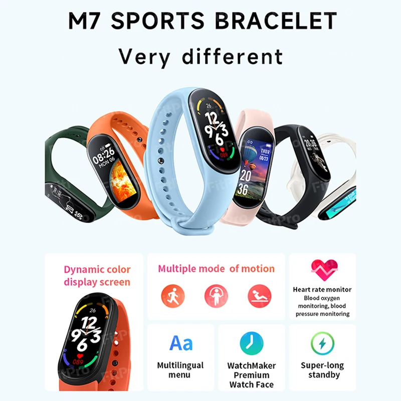 Смарт-часы M7 с Bluetooth и Пульсометром |