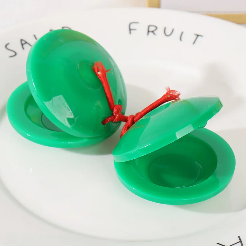 24 шт. игрушки кастаньеты пластиковые дошкольные детские инструменты музыкальные