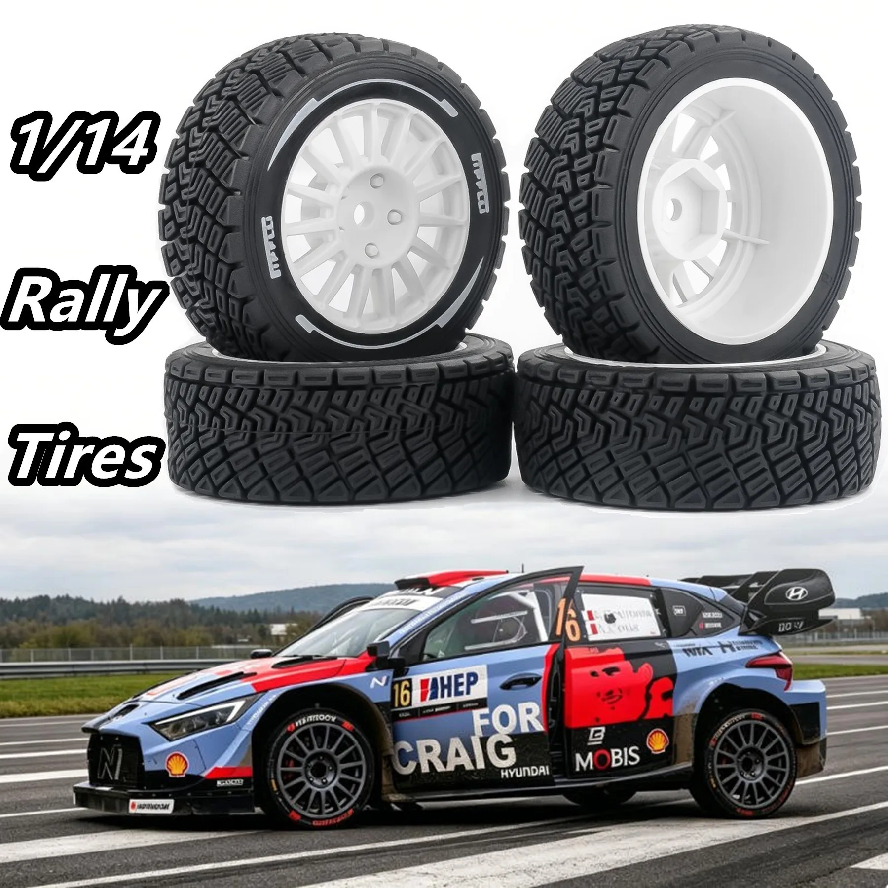 Шины для раллийных автомобилей 110 14 WRC, гоночные шины с шестигранником 12 мм для MJX 14303 C3, Tamiya M05, M06, M08, ZD, RX12, DSK, 1:14, 10 RC, запчасти для дорожных радиоуправляемых машин (art.: 3920db3e387bd) - 3920db3e387bd