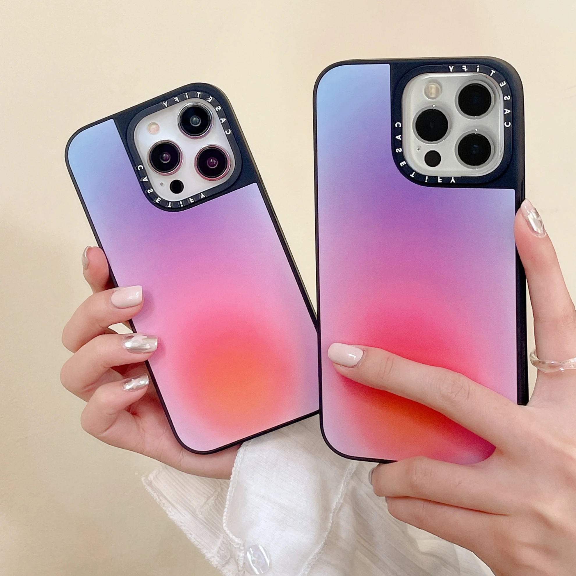 

CASETIFY mirror rainbow Phone Cases For iPhone 14 13 12 11 Pro Max Back Cover