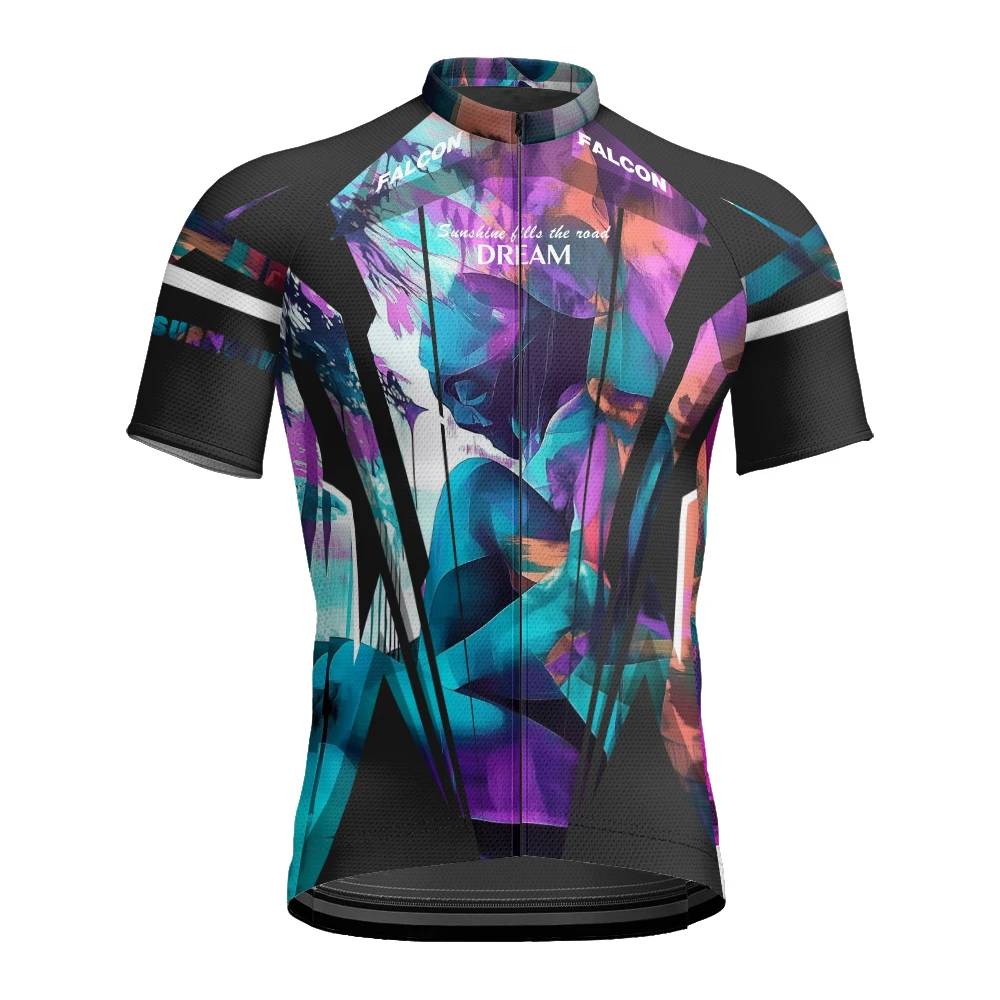 Цветной граффити тренд Велоспорт печать Apple сетка ткань быстросохнущая