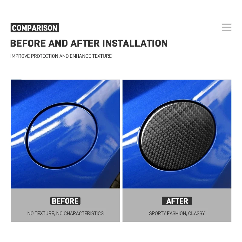 Фото Для Toyota 86 GR86 и Subaru BRZ 2013-2021: Накладка на крышку топливного бака из настоящего карбона, внешние декоративные аксессуары №5
