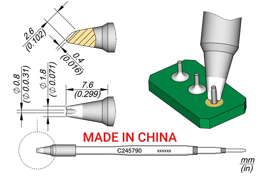 

Сварочные наконечники YUANPIN C245