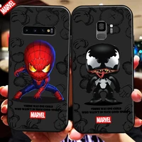 marvel cartoon iron man spiderman for samsung galaxy s10 s9 s8 plus s10 lite s10e s10 5g phone case carcasa liquid silicon