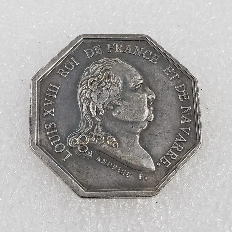 

French Silver Plated Commemorative Collector Coin Gift Lucky Challenge Coin COPY COIN