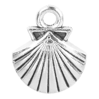 new 30pcs 1411mm silver color shell shape charms pendantds metal zinc alloy pendant fit jewelry handmade making diy accessories