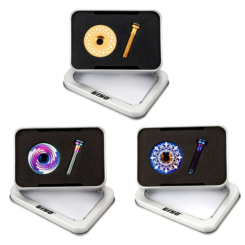 

Легкая крышка для гарнитуры из титанового сплава + M6 * 30 мм болты для штыря велосипедной гарнитуры