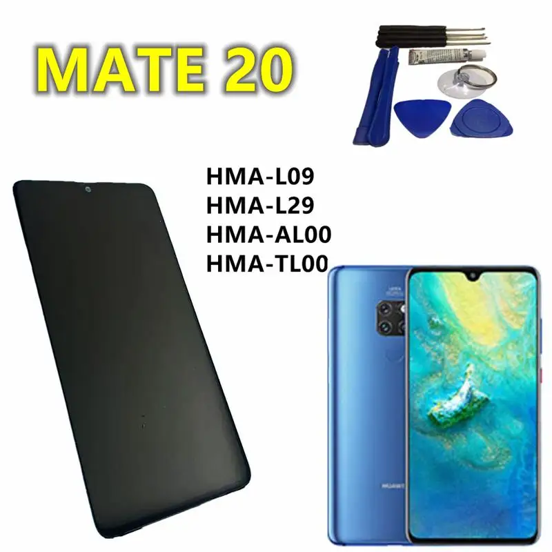 

. Original lcd For HUAWEI Mate 20 Lcd Display Touch Screen Digitizer Assembly Replacement With HMA-L09, HMA-L29;HMA-AL00,