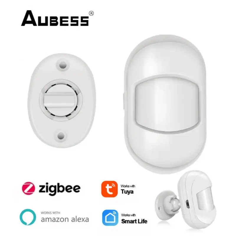 Tuya Zigbee3.0 Human Body Sensor Smart Home Mini PIR Motion Sensor High Sensitivity Long Standby Range 5m Use With Gateway