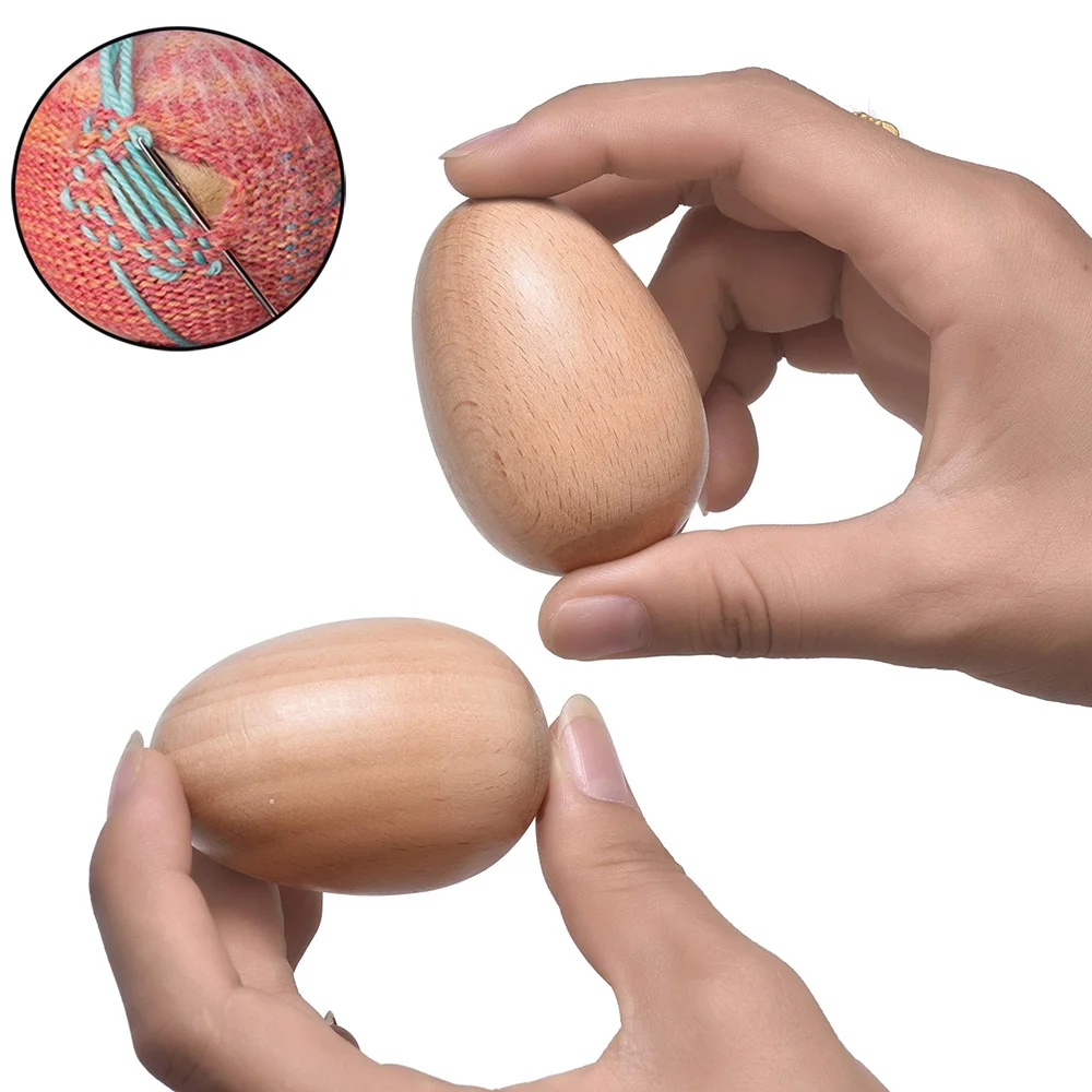 1/2 шт. гладкая деревянная салфетка для яиц носовых отверстий другое вязание