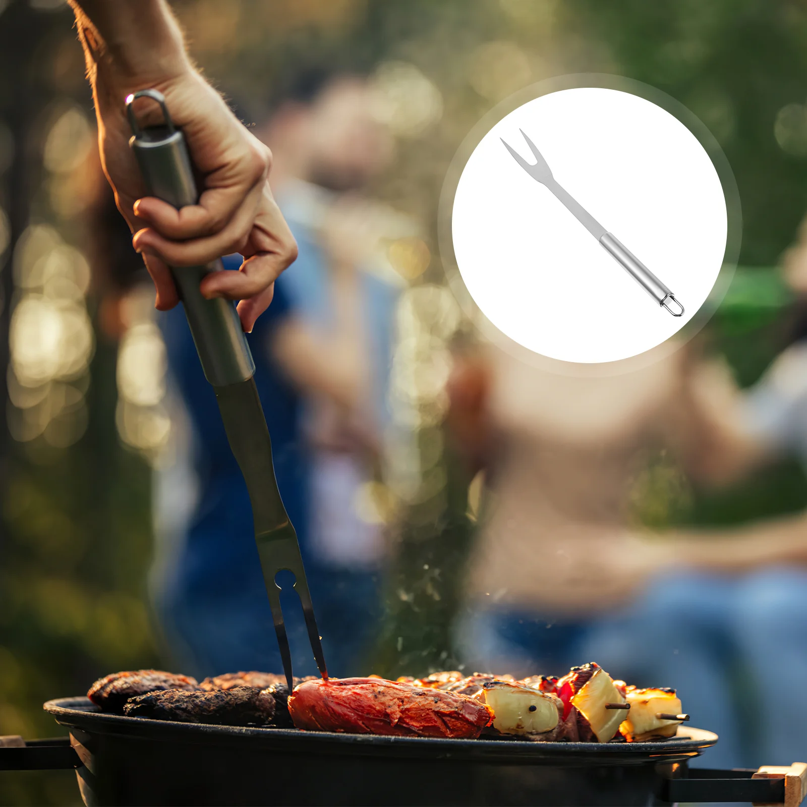 

Fork Forks Meat Steel Stainless Serving Bbq Grill Roasting Grilling Cooking Barbecue Carving Fruit Clamp Sticks Picnic Steak