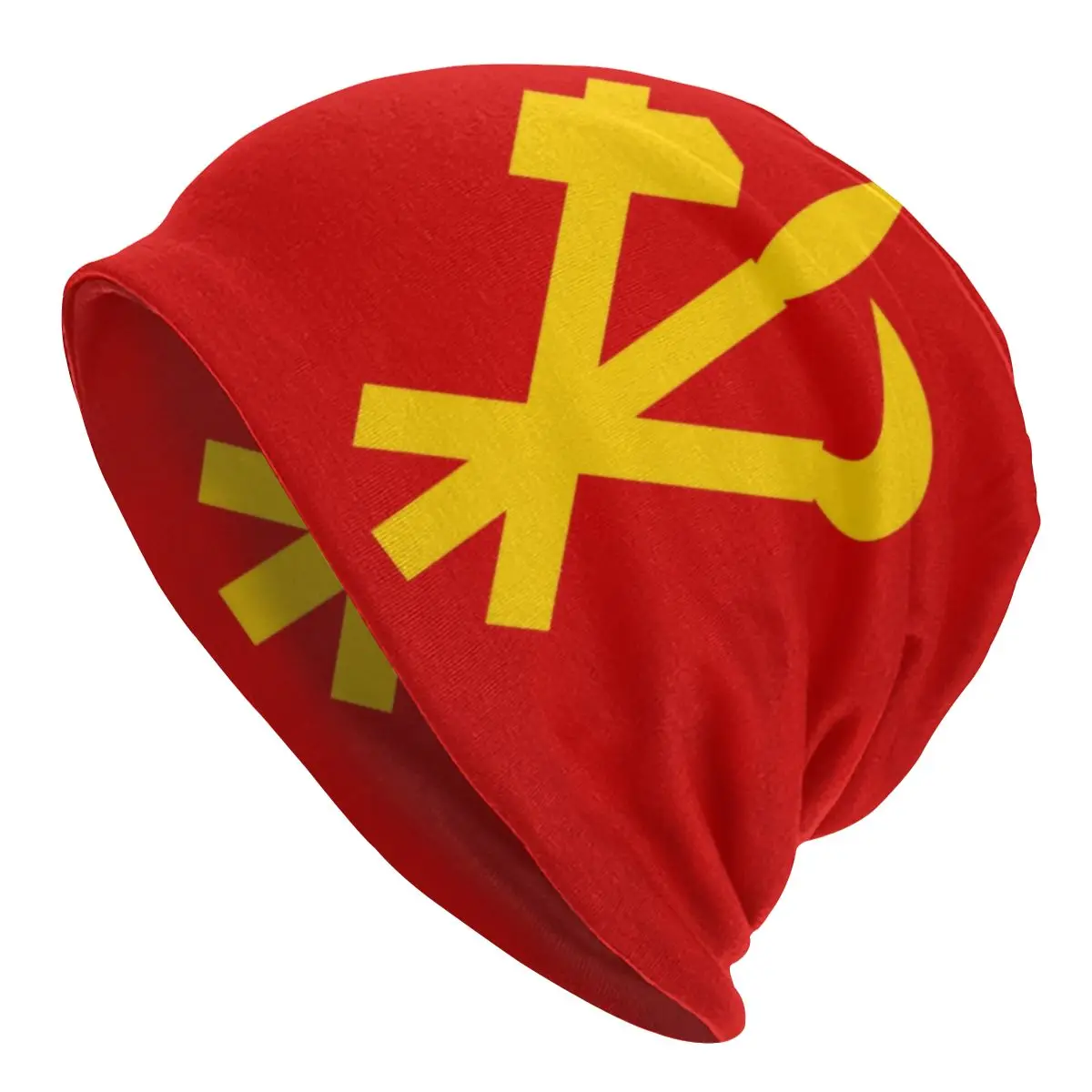 

Unisex Winter Warm Bonnet Femme Knitting Hats Cool DPRK Flag Beanie Cap Outdoor Beanies Caps For Men Women
