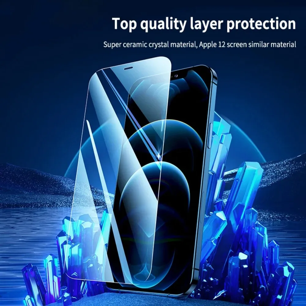 2 шт. 9H 2.5D Закаленное стекло для iPhone 14 15 Pro Max 13 12 Mini Защита экрана IPhone 11 7 8Plus XR XS