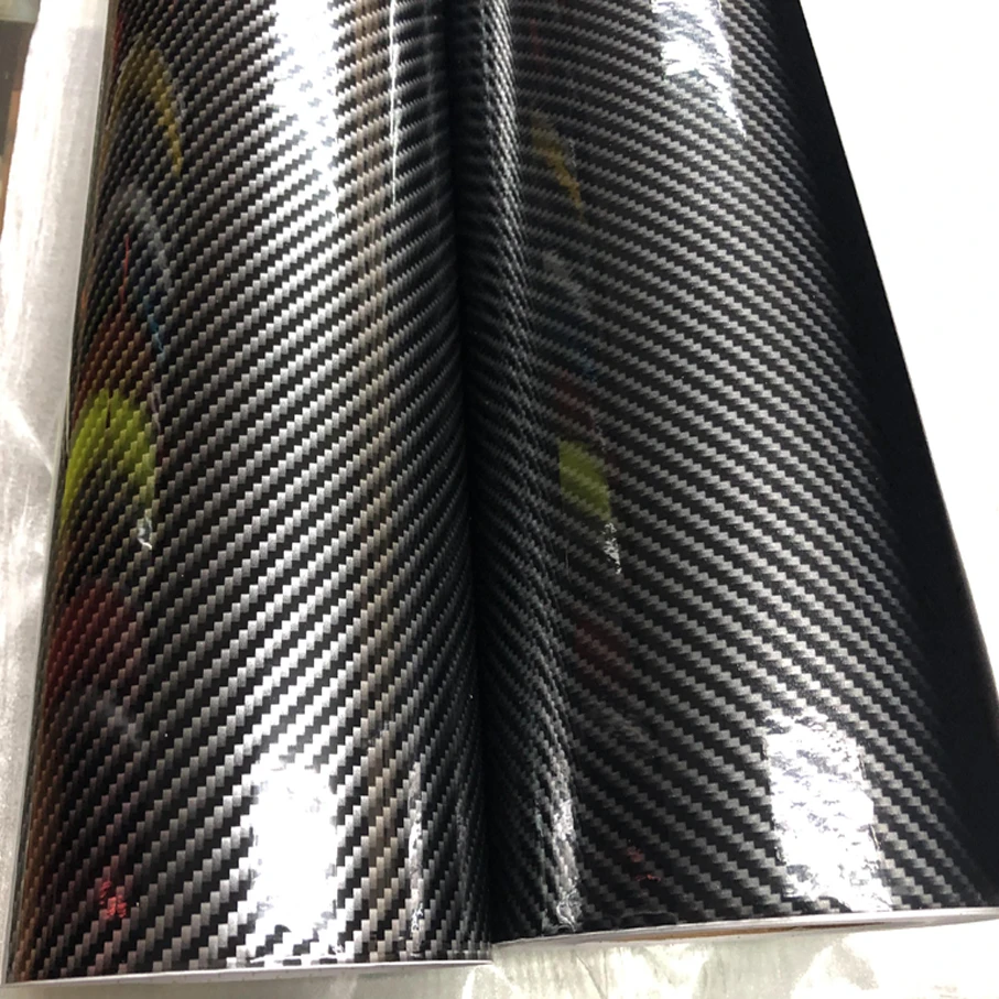 Блестящая Глянцевая 2d пленка из углеродного волокна Виниловая наклейка