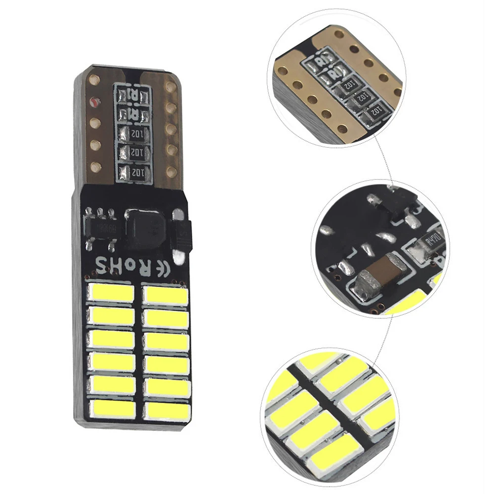 T10 W5W 194 501 Автомобильные светодиодные лампы Canbus с обманкой лампочки для