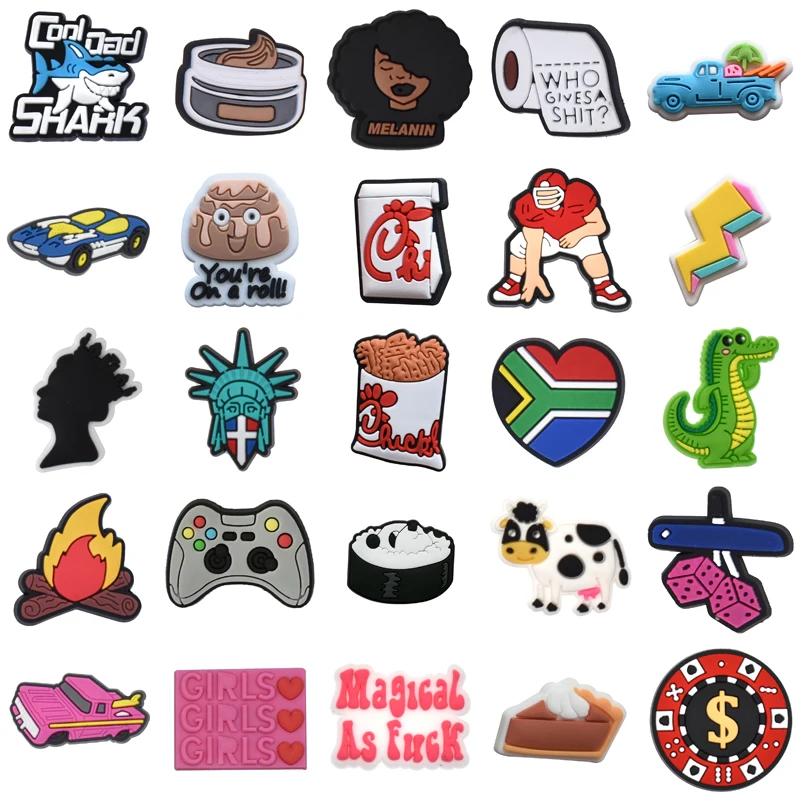 

Men Set Jeans Women Charm Kids Wholesale Bulk Gifts Decorations for Crocs Shoes Accessories Packs Boy Shoe Charms Girl Para Pins