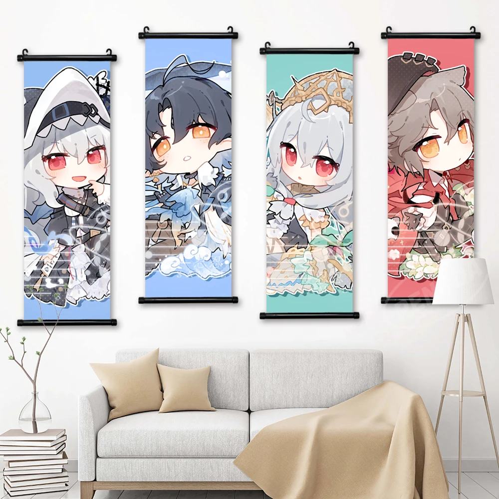 

HD Home Decor Canvas Arknights Pictures Poster Ayerscarpe Print Wall Art Specter Scroll Hanging Game Painting Bedside Background