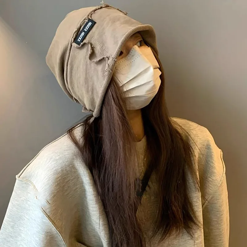 Модные шапочки Skullies женская шапка в стиле хип-хоп мужская винтажная мытая