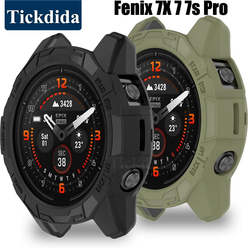Мягкий силиконовый чехол из ТПУ для Garmin Fenix 7X Pro Fenix 7 s Pro Tactical x 7
