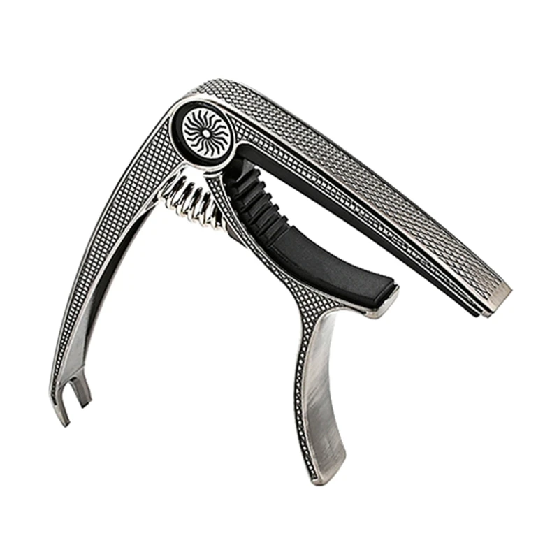 2 в 1 гитарный каподастр из цинкового сплава для 6-струнной акустической