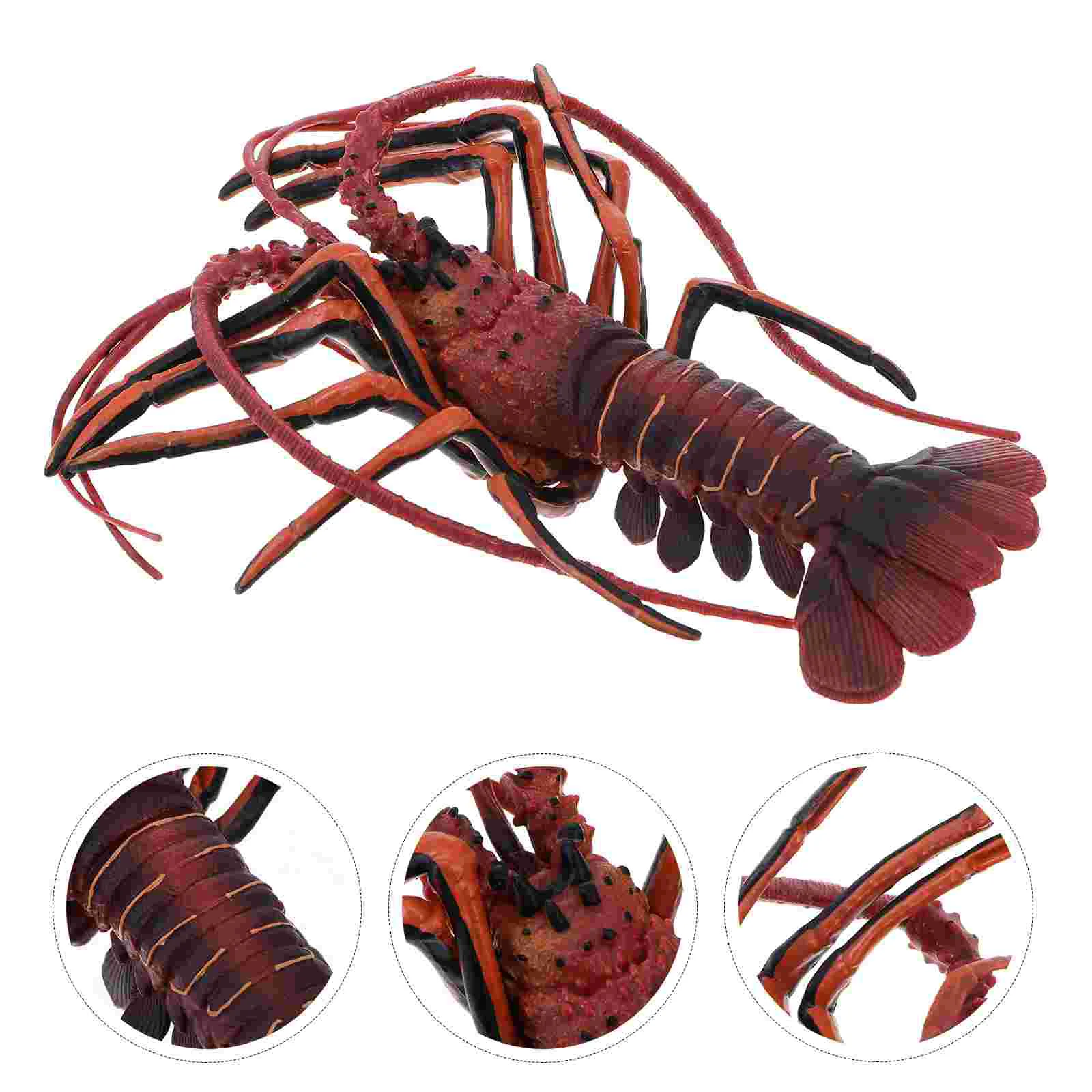 

Lobster Model Beach Toy Artificial Lobster Accessories Lobster Decor Home Plastic Sea Animals Figurines Seaside