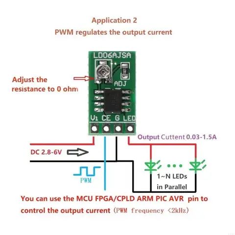L43D для 2.8-6V 30-1500MA 1.5A Светодиодный драйвер Светодиод
