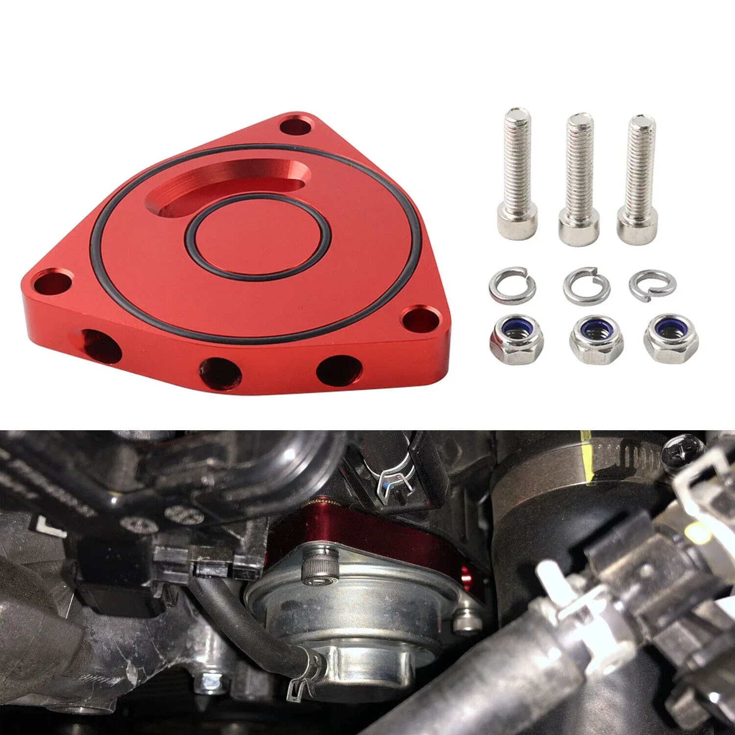 

Проставка пластины клапана турбовыдувного клапана для Honda Civic 1.5T Coupe BOV 2015-21 заготовка