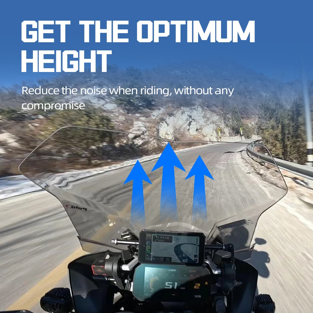 Фото Лобовое стекло мотоцикла R1250GS 2024, 48 см, подходит для BMW R1200GS GS 1250 LC ADV 2013-2023 R 1200GS, дефлектор ветра, пластик PMMA №3