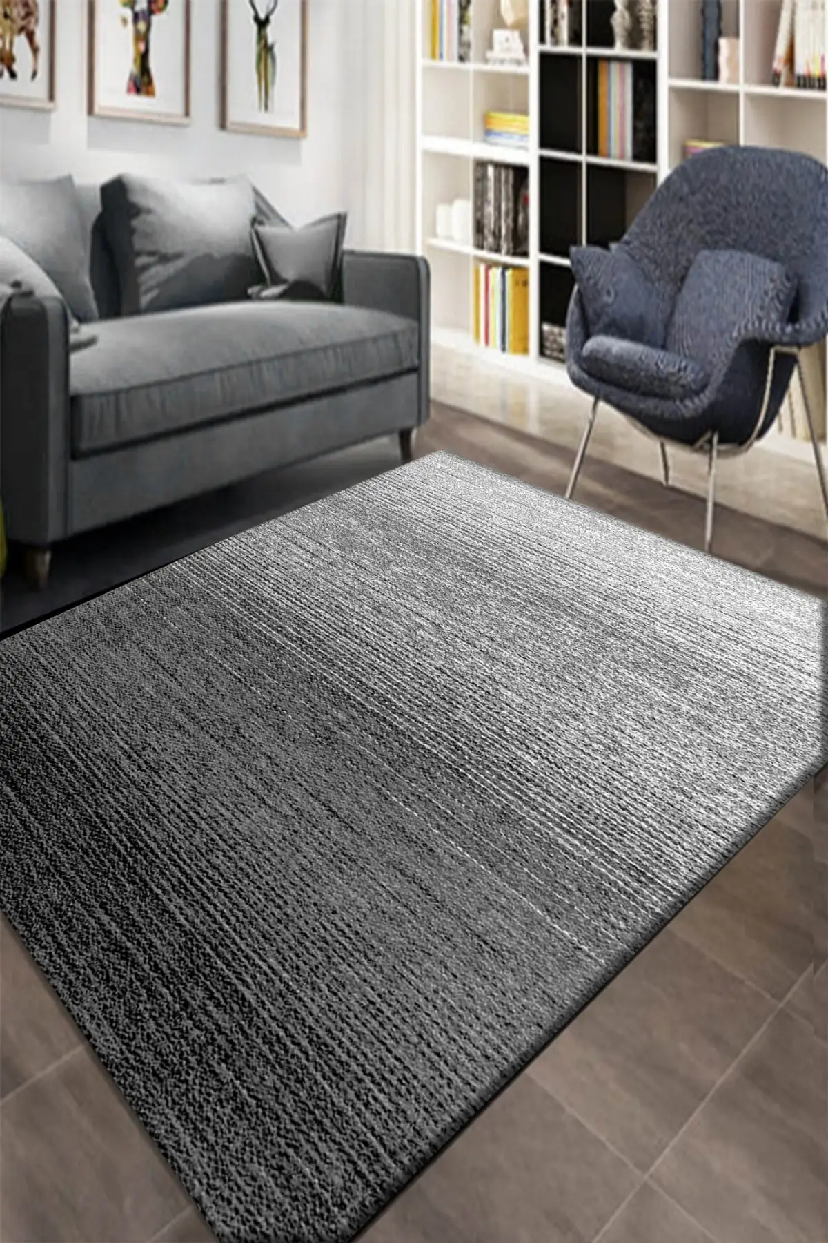 

Домашний Декоративный чехол для ковров, черные градиентные полосатые покрышки