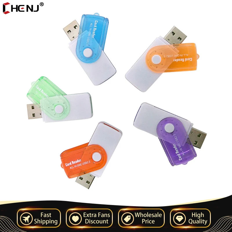 

USB-кардридер 4 в 1, USB 2,0