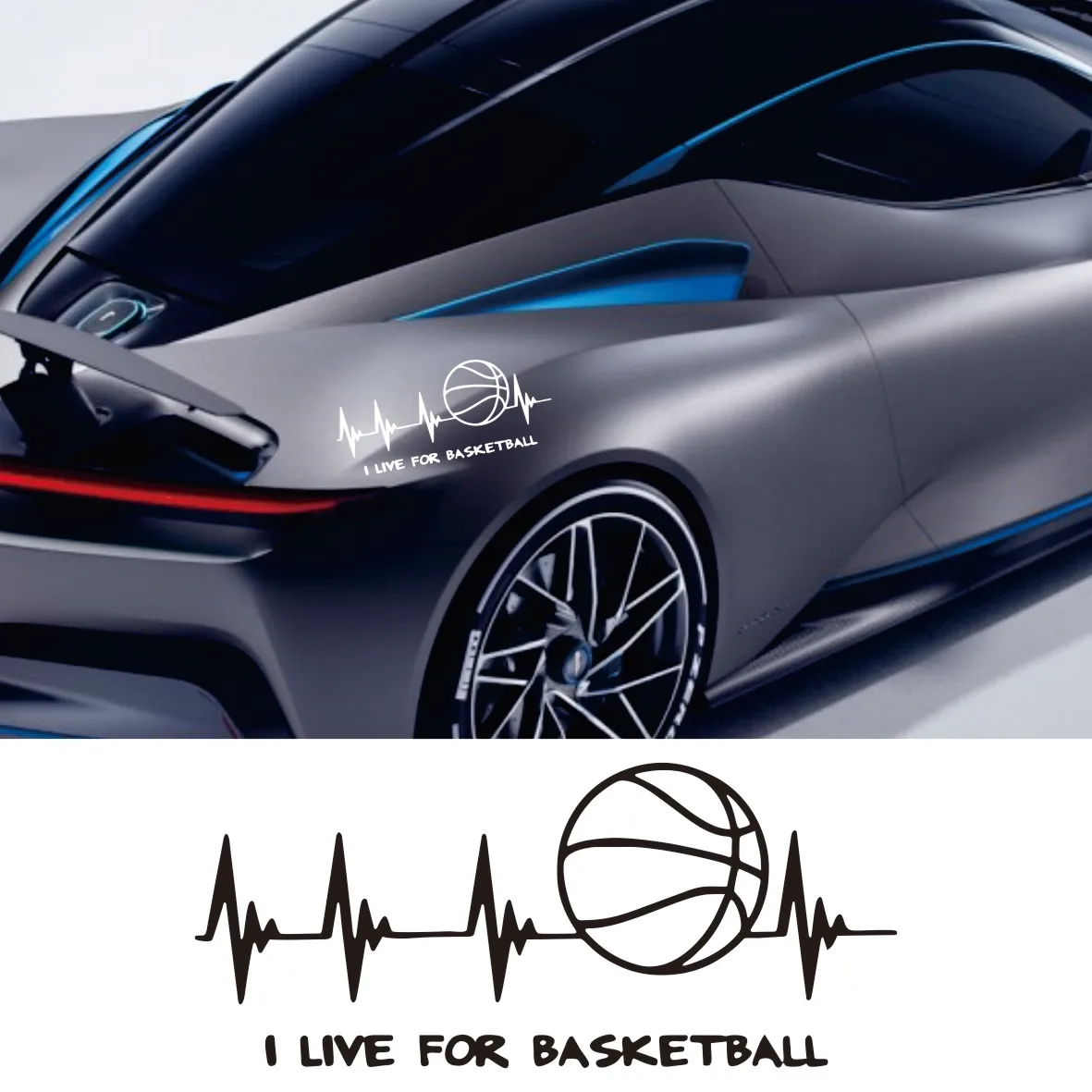 Я ЖИВУ ДЛЯ БАСКЕТБОЛЬНАЯ Автомобильная наклейка наклейки для мотоциклов