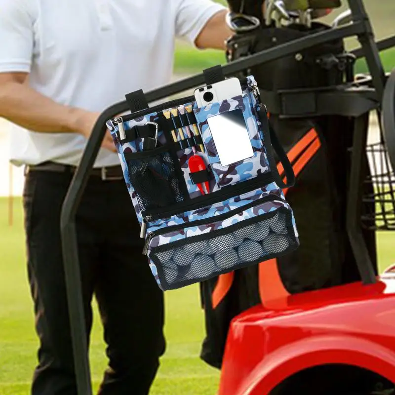 Сумка для мяча гольфа сумка ценностей на молнии держатель складной прочный и