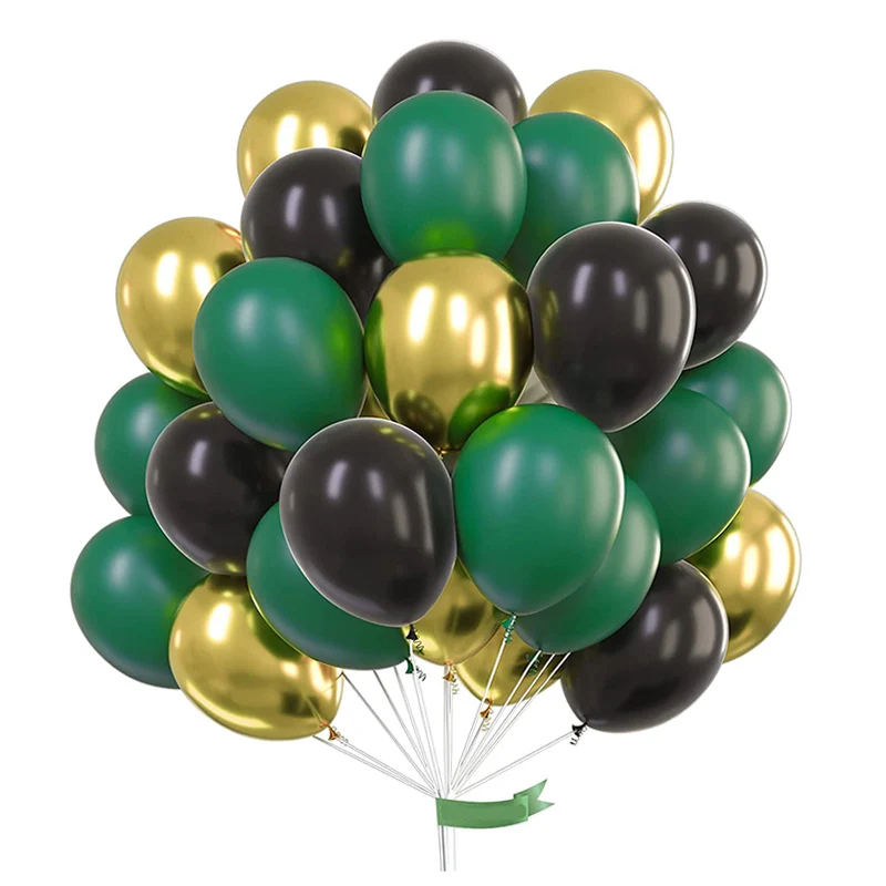

93pcs Dark Green Metallic Forest Animal-Themed Balloons Arch Set Dinner Jungle Party Children's Birthday Decoration Backdrop