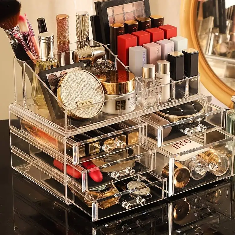 

Органайзер акриловый прозрачный для хранения косметики, 1 шт.