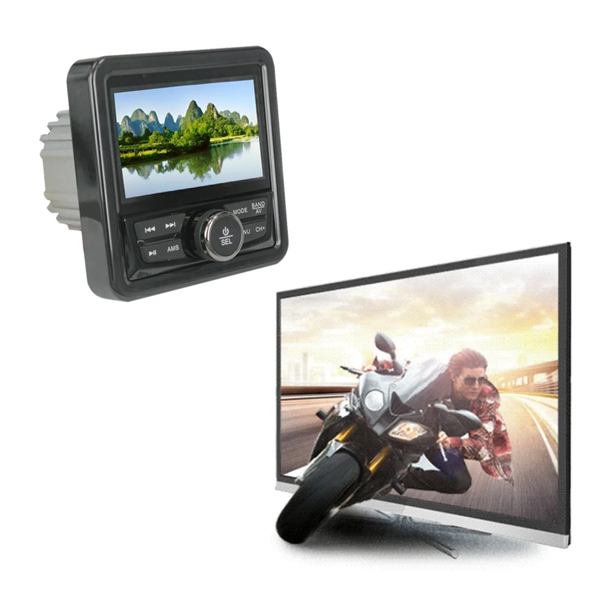 Морское радио лодка стерео Bluetooth FM AM цифровой медиаплеер аудио плеер