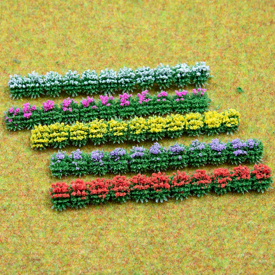 Имитация миниатюрной цветочной кластеры модель статического пучка травы